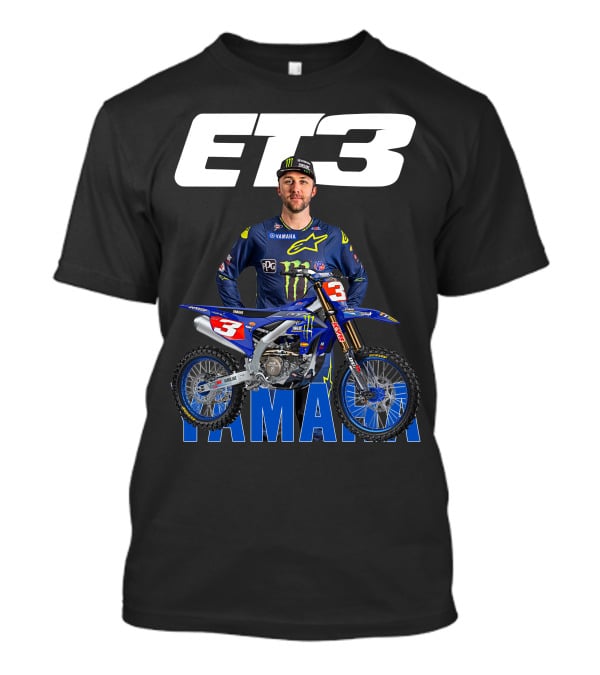 Eli Tomac 3 Yamaha Monster Energy Racing Motocross T-Shirt