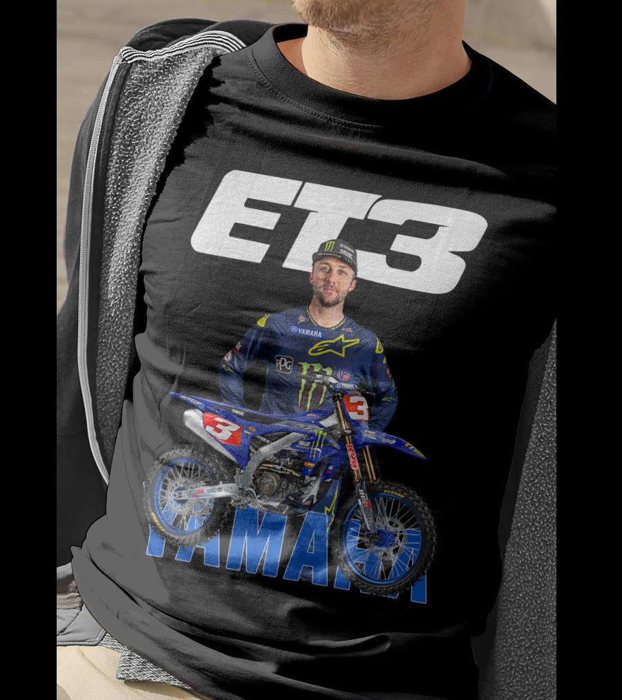 Eli Tomac 3 Yamaha Monster Energy Racing Motocross T-Shirt