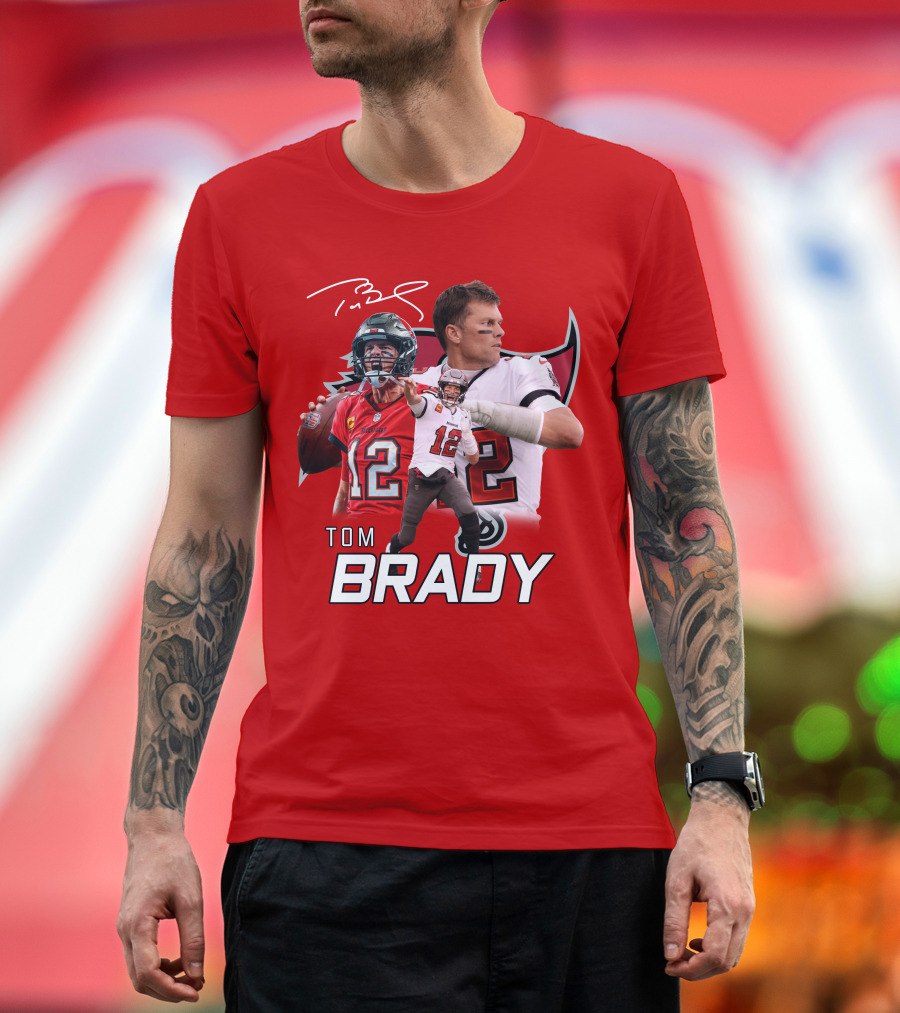 Tom Brady 12 Buccaneers Quarterback T-Shirt
