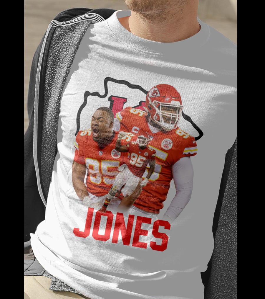 Jones 95 Kansas City Chiefs Football T-Shirt