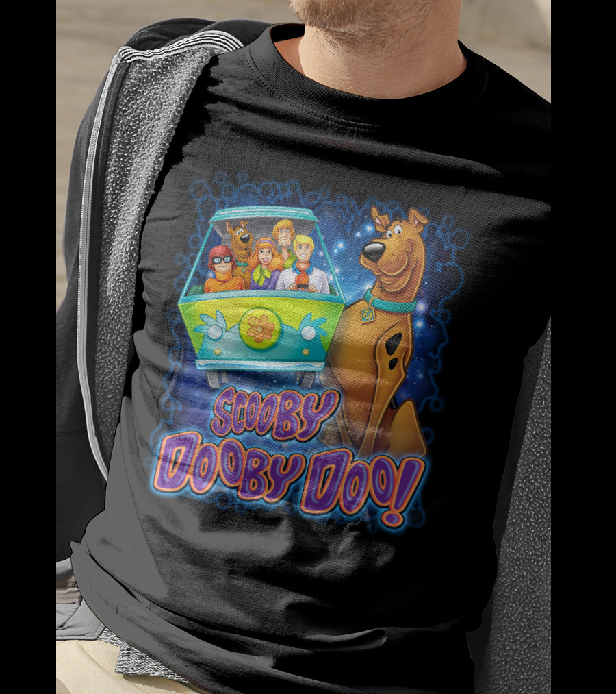 Scooby Dooby Doo Mystery Machine Adventure With The Gang T-Shirt