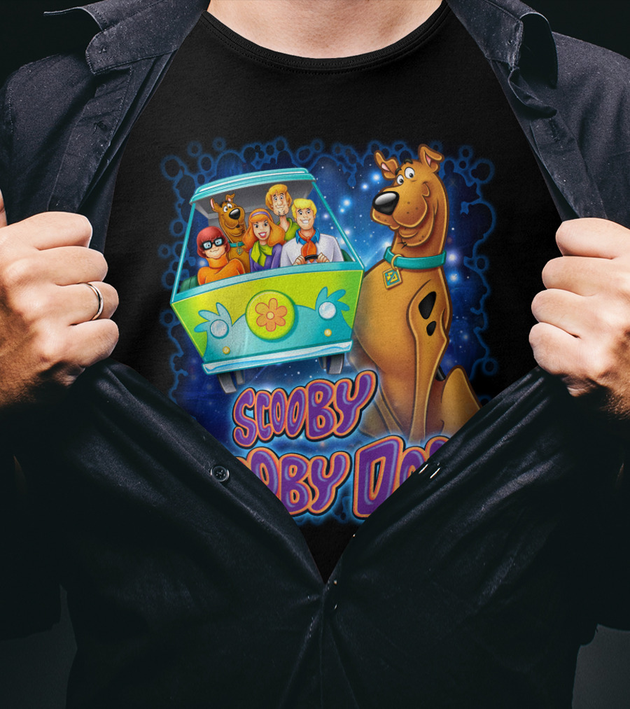 Scooby Dooby Doo Mystery Machine Adventure With The Gang T-Shirt