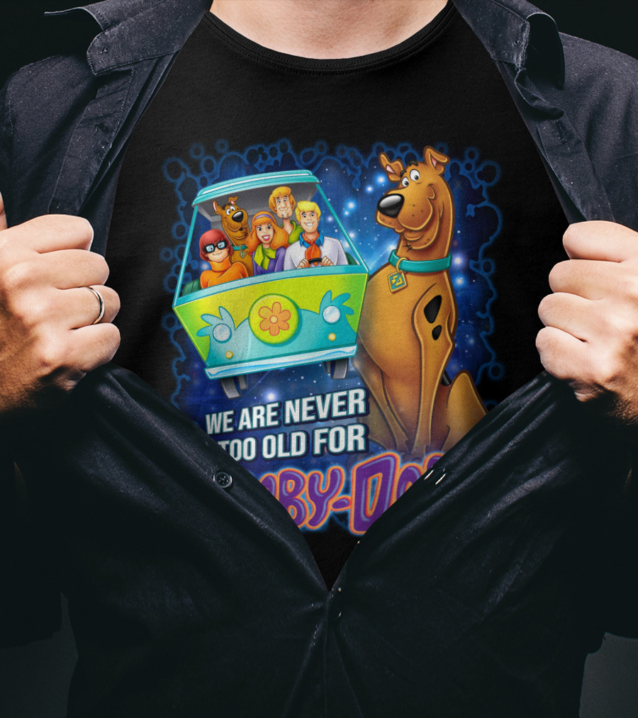 Scooby-Doo Mystery Machine We Are Never Too Old For Adventure T-Shirt