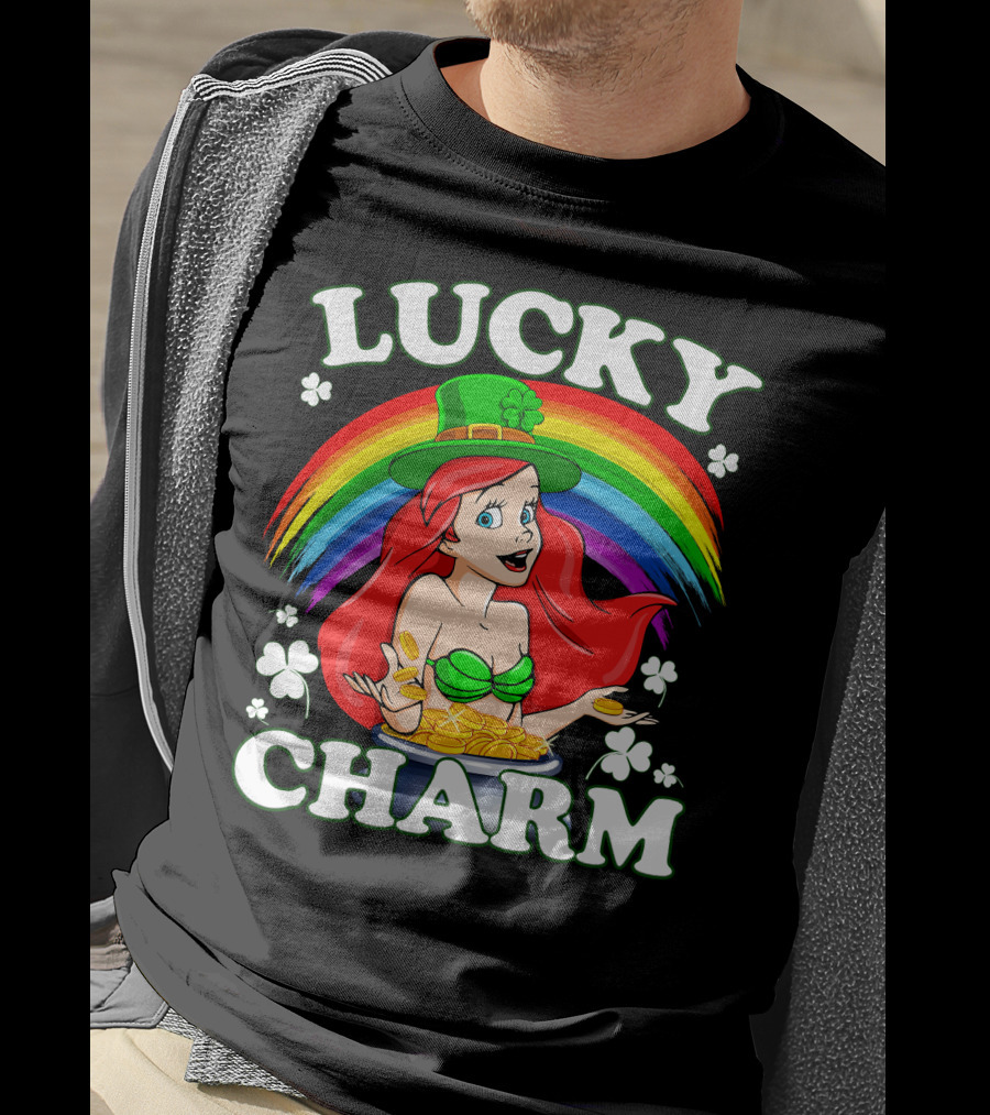 LUCKY CHARM Rainbow Ariel Gold Coins T-Shirt