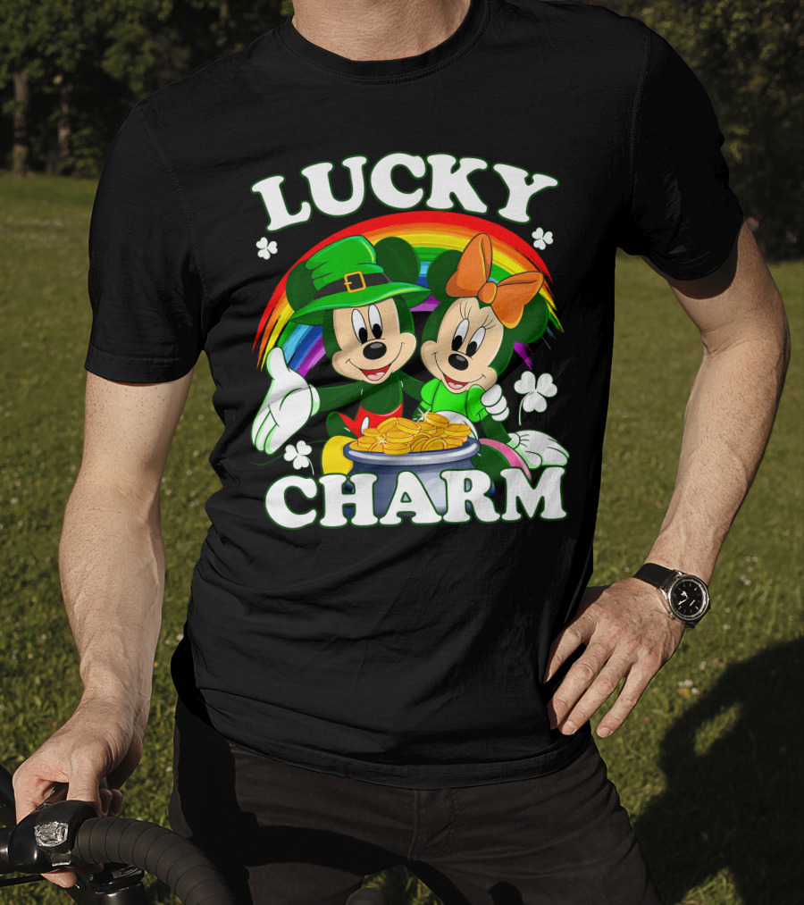 LUCKY CHARM Mickey And Minnie T-Shirt