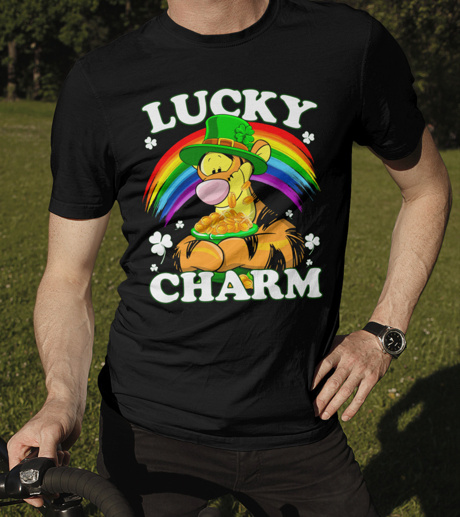 Lucky Charm Tigger Rainbow Coins T-Shirt