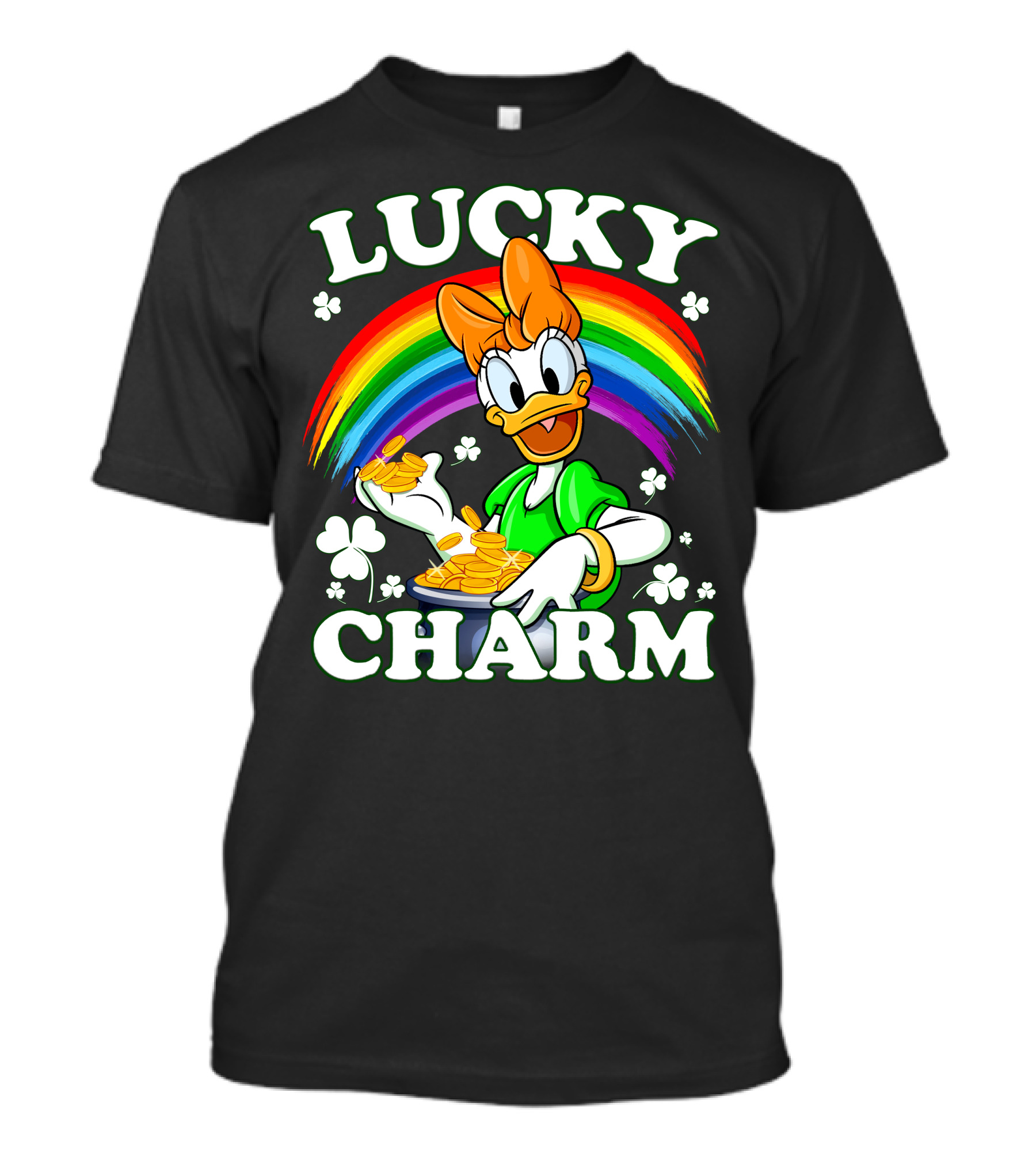 Lucky Charm Daisy Duck Rainbow Coins T-Shirt