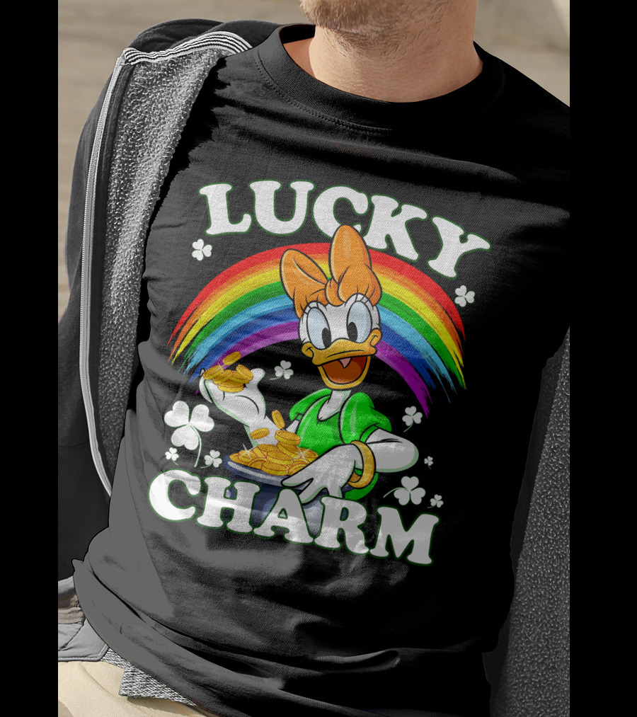 Lucky Charm Daisy Duck Rainbow Coins T-Shirt
