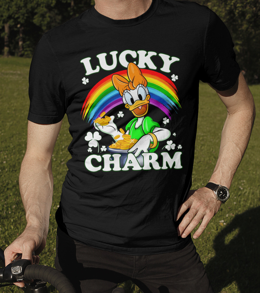 Lucky Charm Daisy Duck Rainbow Coins T-Shirt