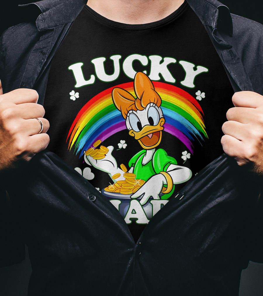 Lucky Charm Daisy Duck Rainbow Coins T-Shirt