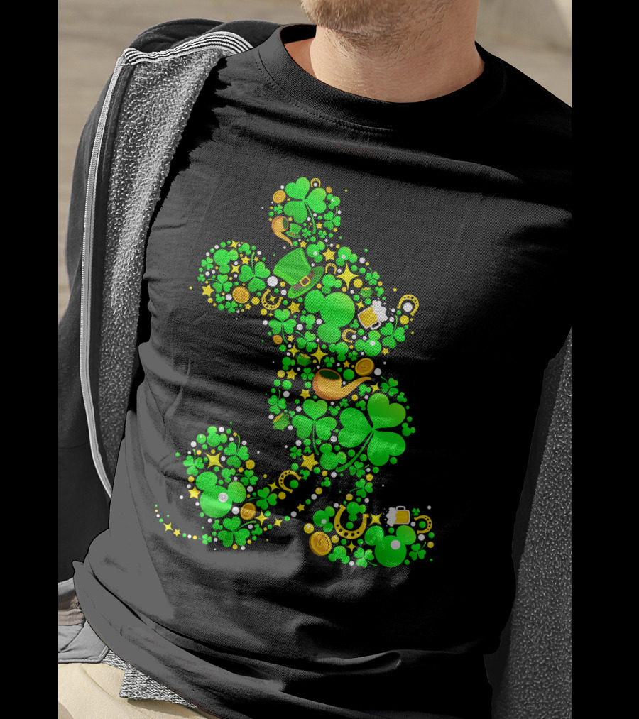 Mickey Mouse Shamrock Luck St. Patrick's Day 2019 T-Shirt