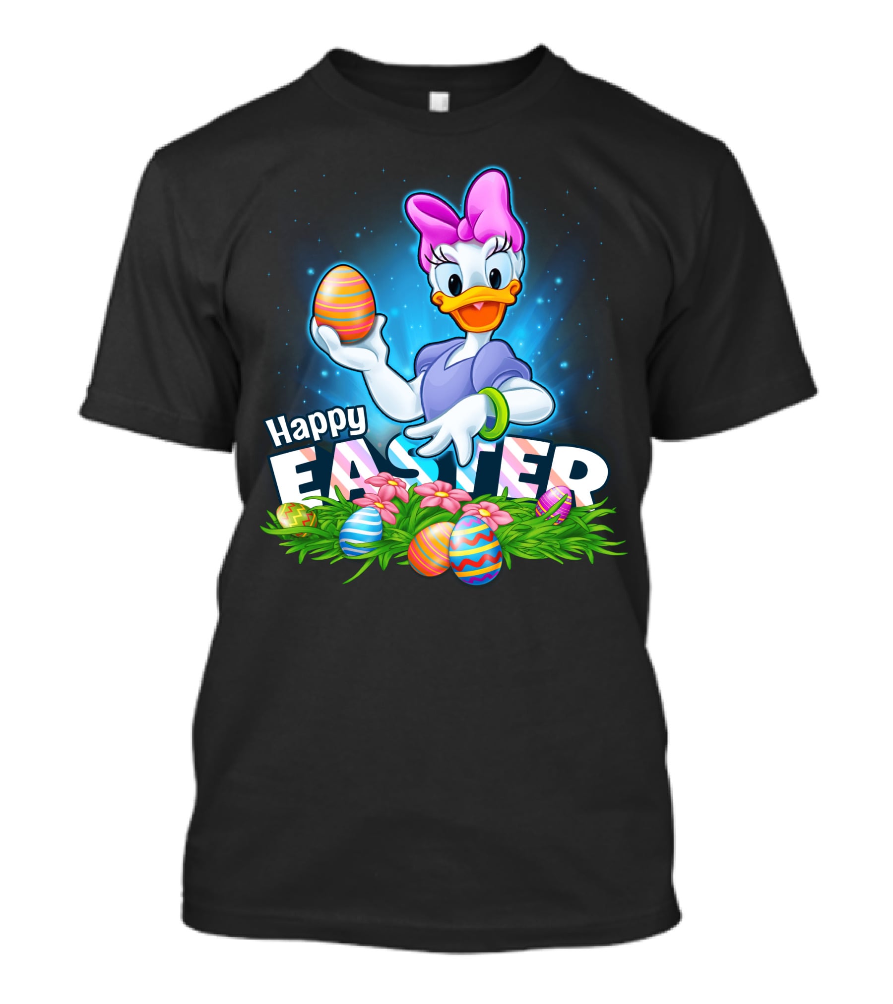 DAISY Duck Holding Easter Eggs Happy Easter T-Shirt