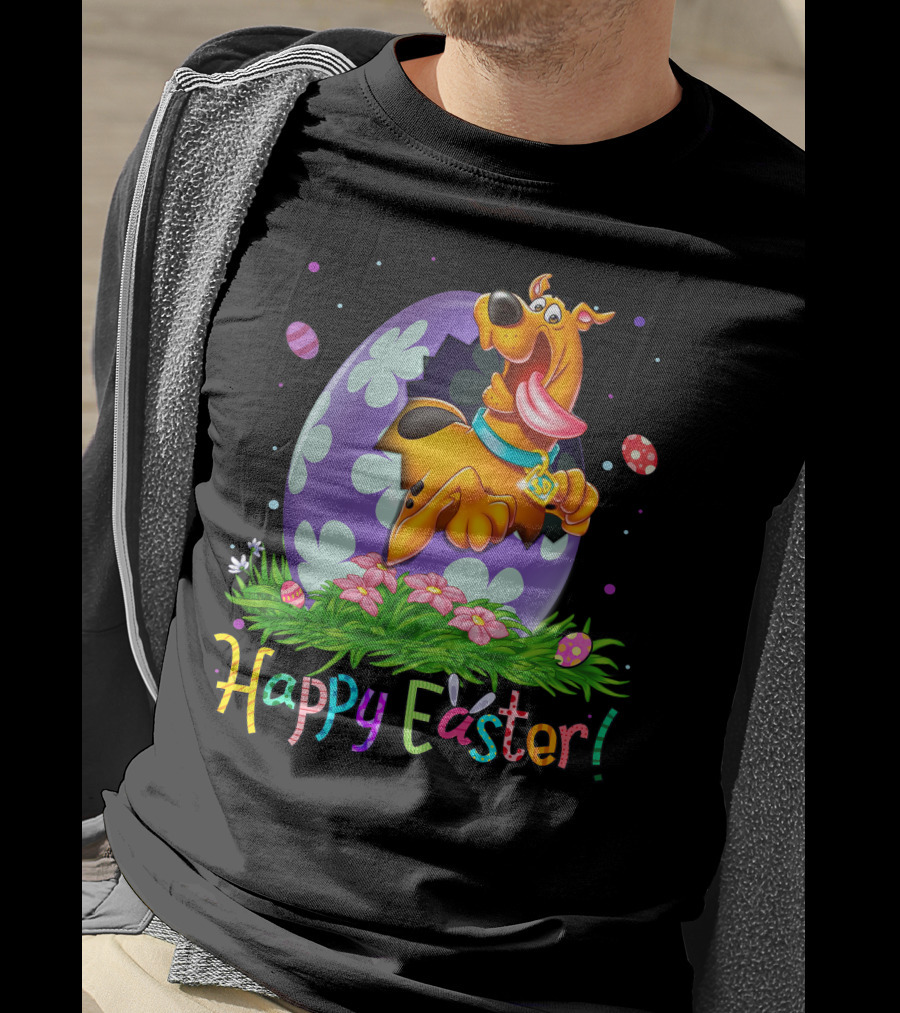 Scooby Doo Happy Easter Egg Flowers T-Shirt