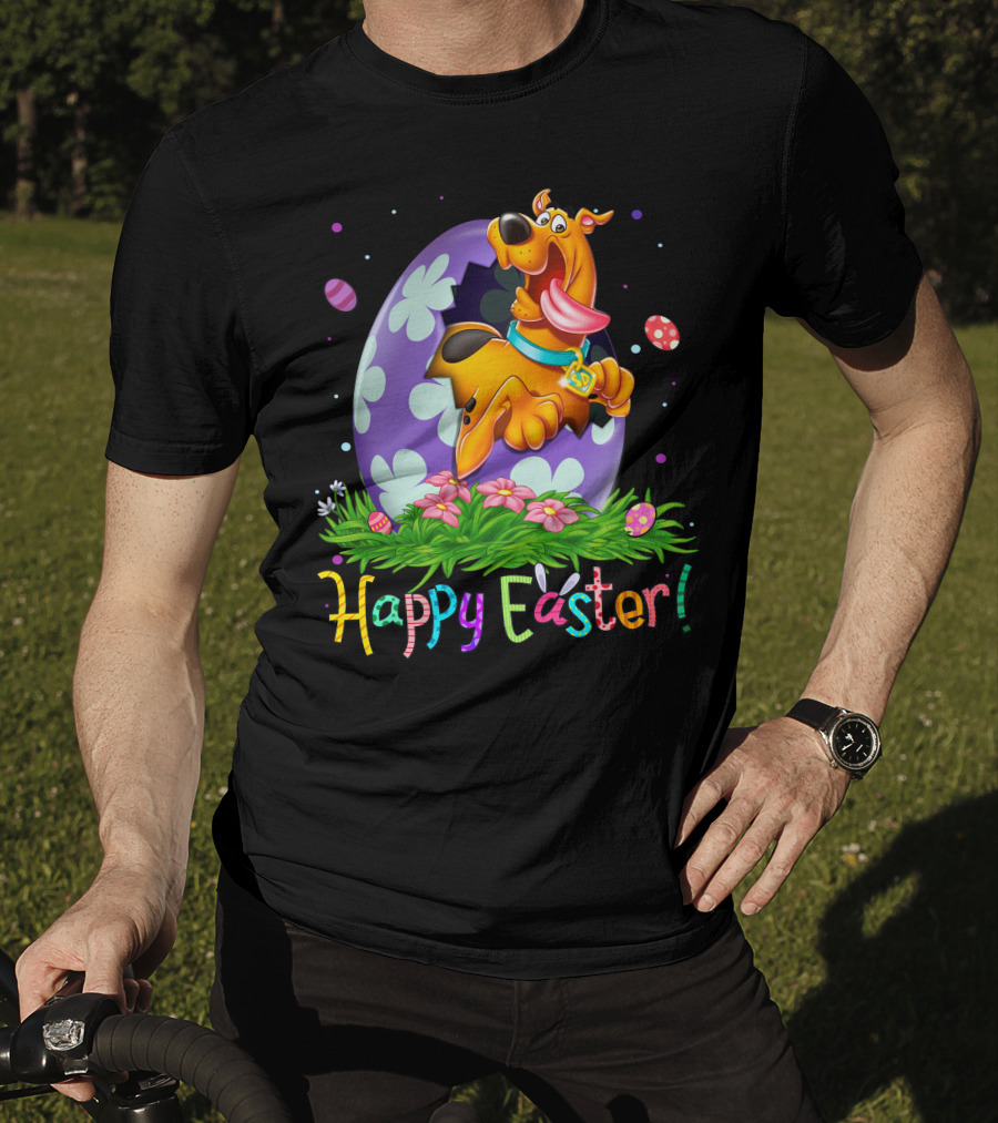 Scooby Doo Happy Easter Egg Flowers T-Shirt