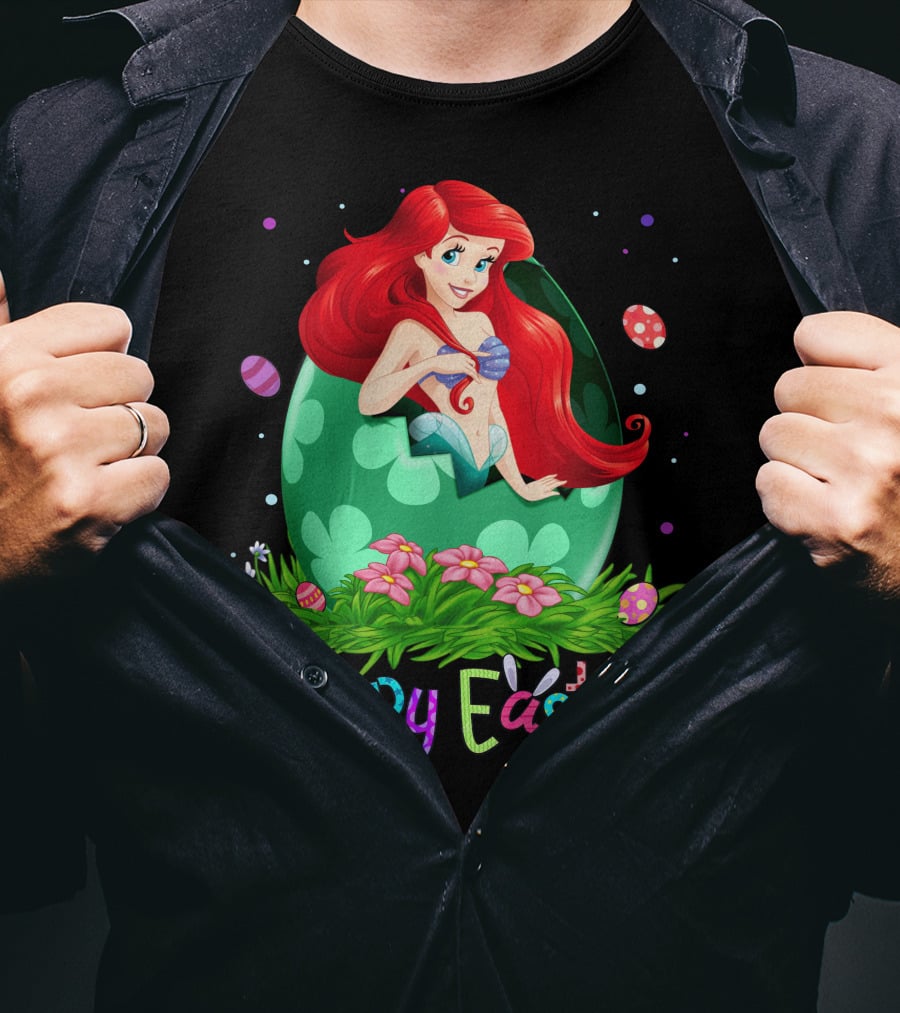 Happy Easter Mermaid Egg Ariel T-Shirt