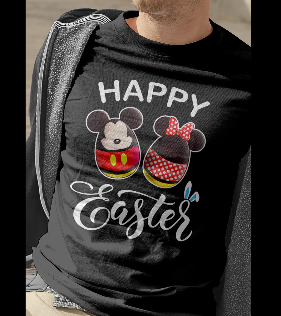 Happy Easter Mickey Minnie Eggs T-Shirt
