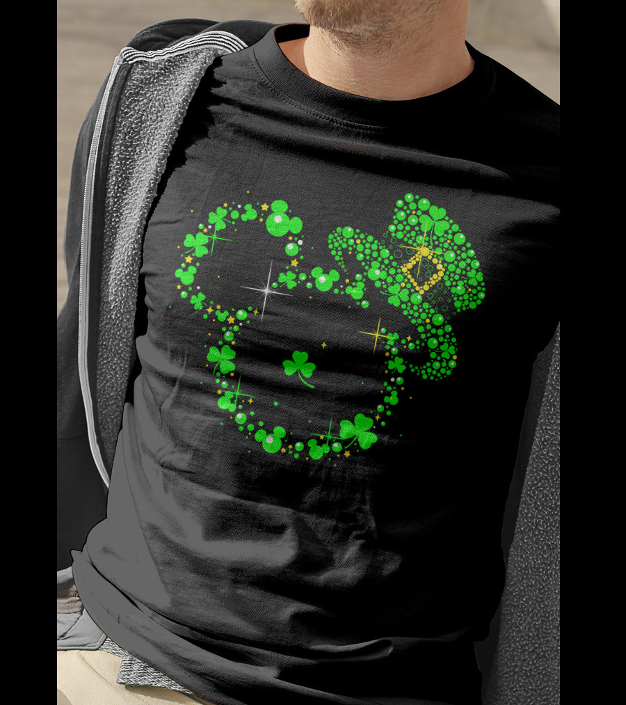 Mickey Patrick's Day Leprechaun Hat Shamrock Magic T-Shirt
