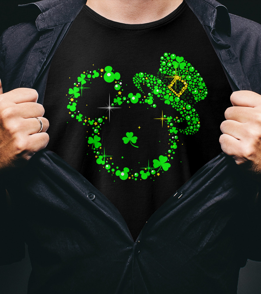 Mickey Patrick's Day Leprechaun Hat Shamrock Magic T-Shirt
