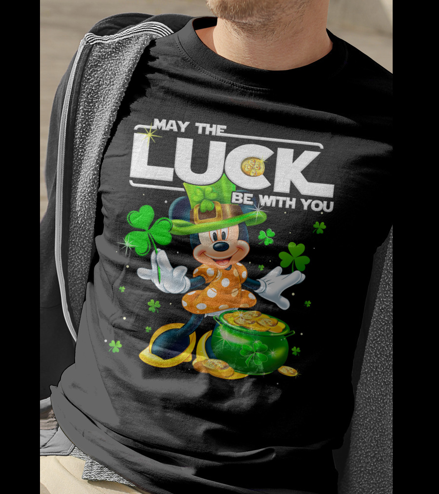 Minnie May The Luck Be With You Shamrock Hat And Pot Of Gold T-Shirt