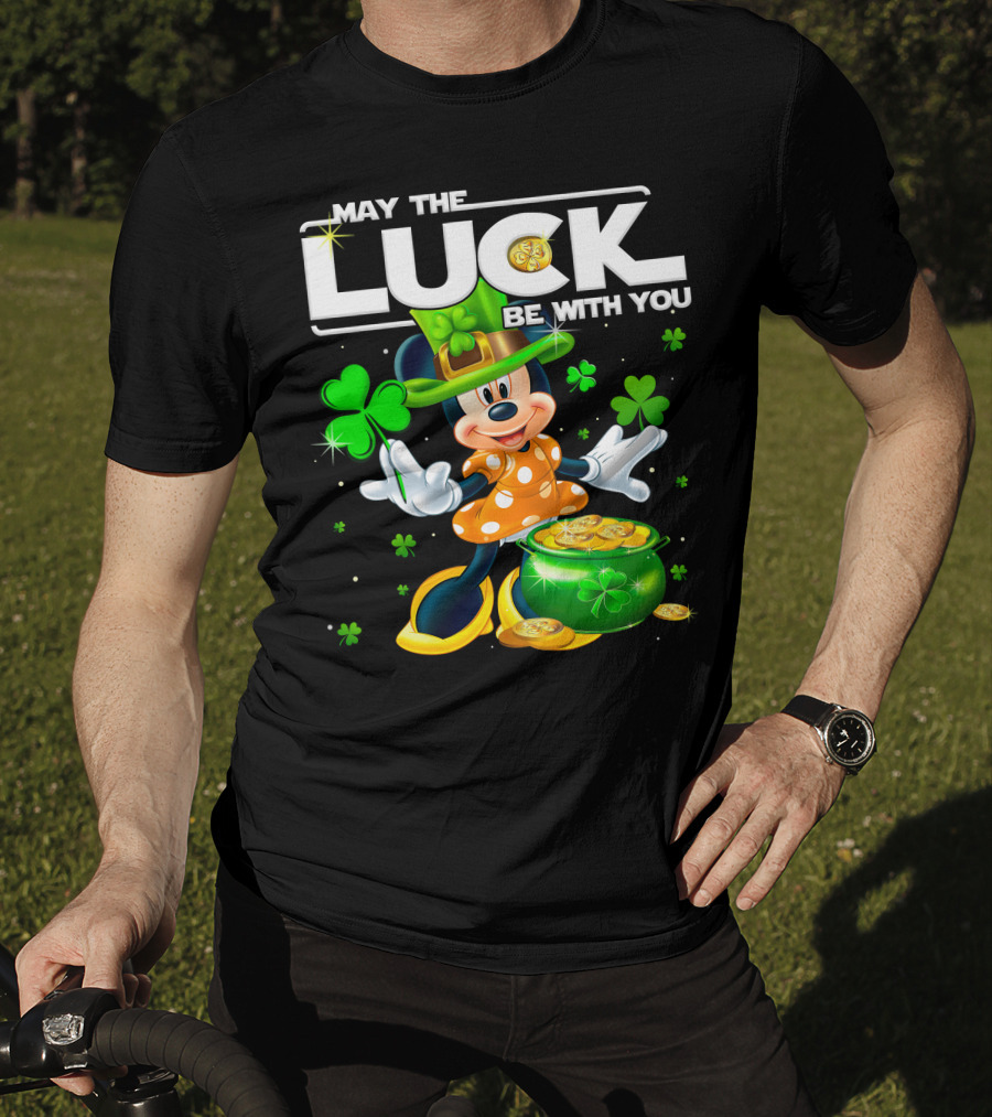 Minnie May The Luck Be With You Shamrock Hat And Pot Of Gold T-Shirt