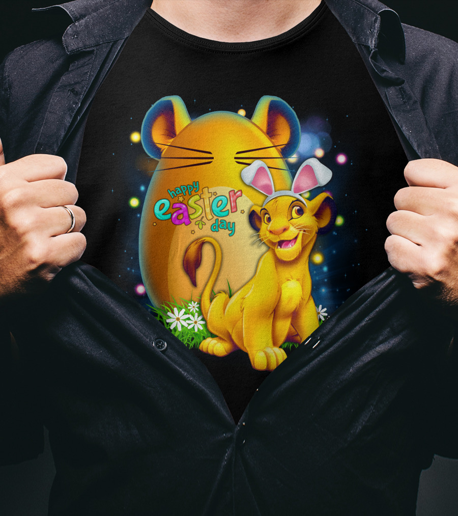 Simba Happy Easter Day Bunny Ears Egg T-Shirt