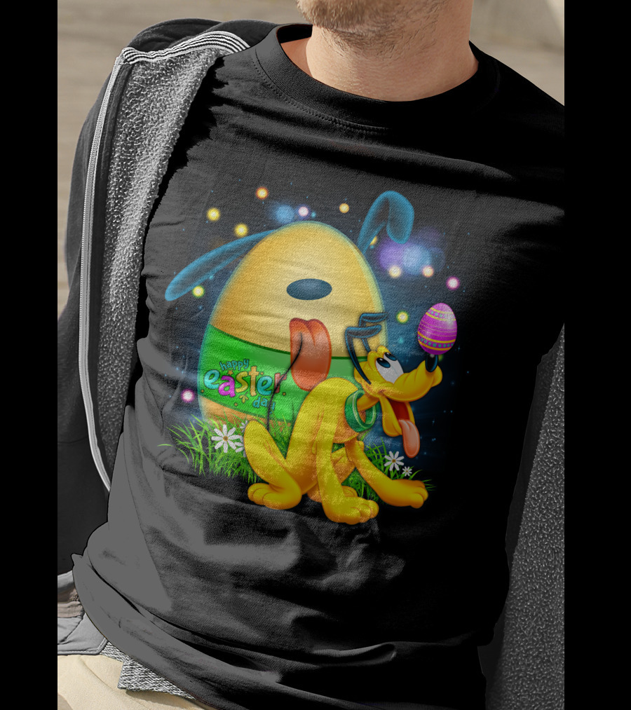 Pluto Happy Easter Egg Balancing T-Shirt