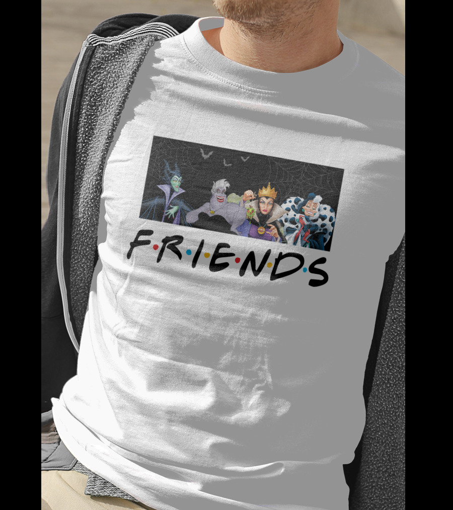 FRIENDS Disney Villains Maleficent Ursula Evil Queen Cruella T-Shirt