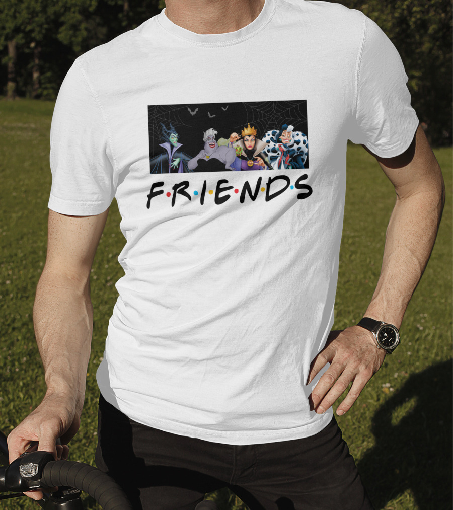 FRIENDS Disney Villains Maleficent Ursula Evil Queen Cruella T-Shirt