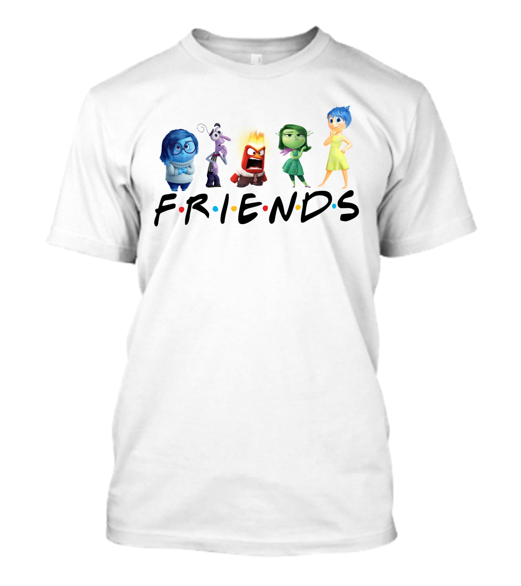 Friends Inside Out Characters T-Shirt