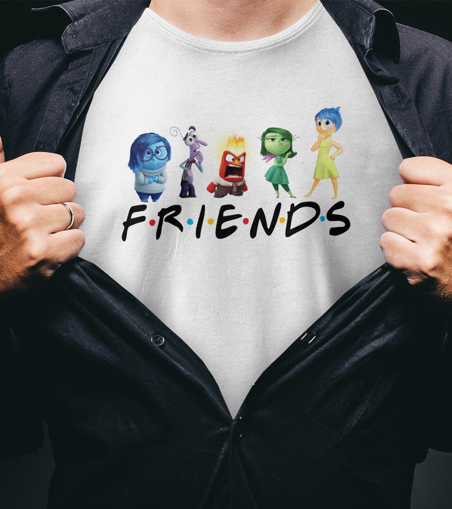 Friends Inside Out Characters T-Shirt