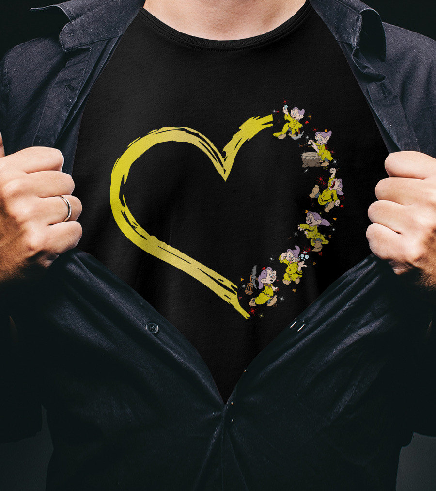 Dopey And Yellow Heart Brushstroke Magic T-Shirt