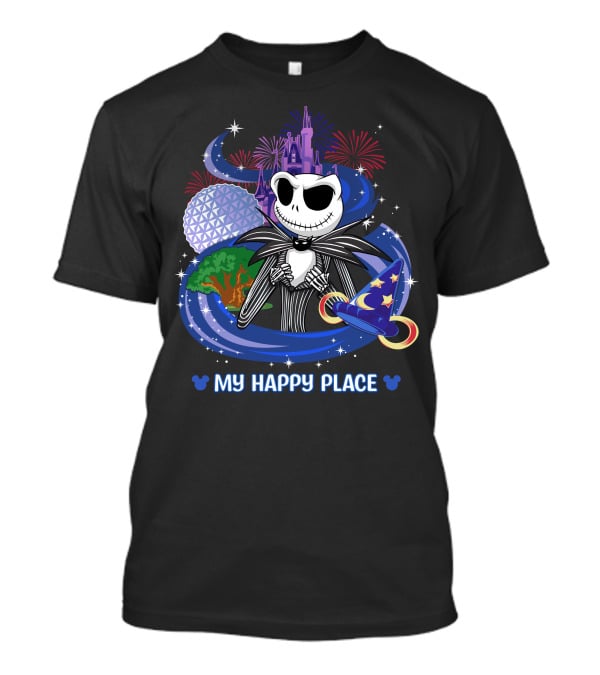 My Happy Place Jack Castle Fireworks Magic Hat T-Shirt