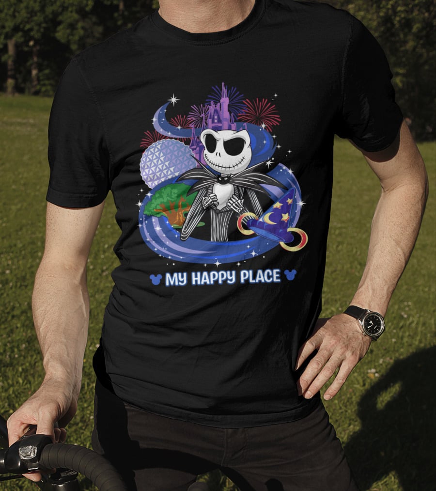 My Happy Place Jack Castle Fireworks Magic Hat T-Shirt