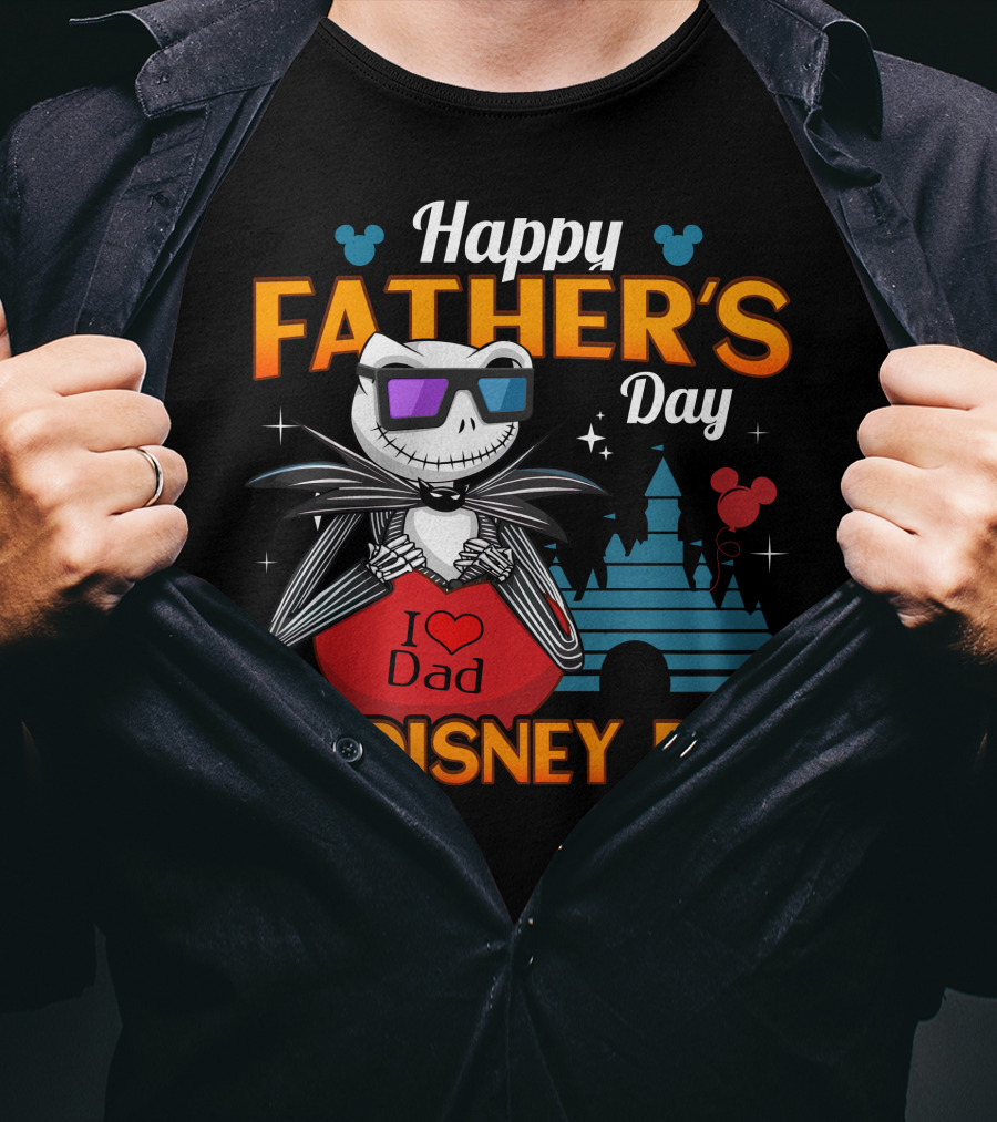 Happy Father's Day To The Best Disney Dad Jack Skellington T-Shirt