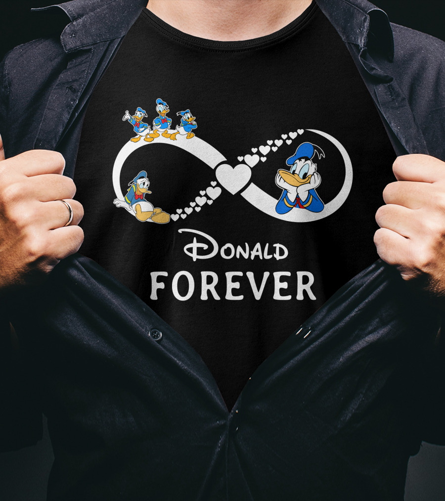 Disney Donald Duck Forever Infinity Heart T-Shirt