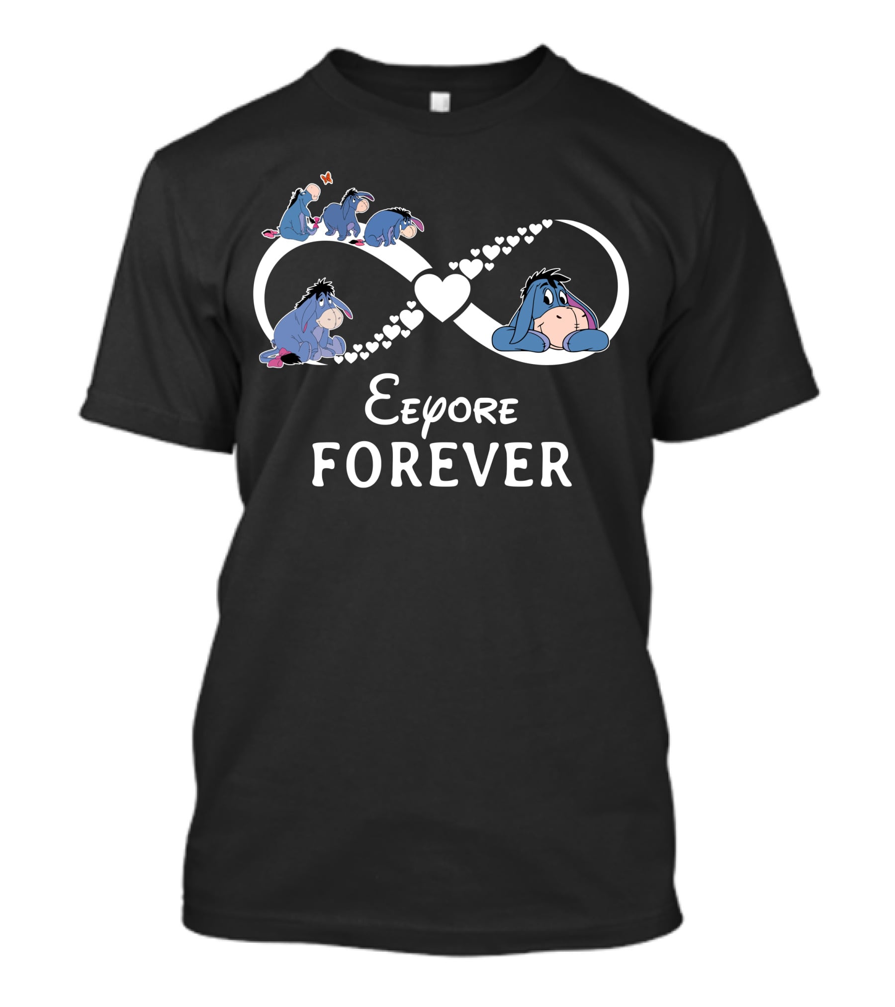 Eeyore Forever Infinity Heart Icons T-Shirt