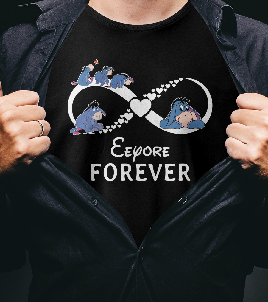 Eeyore Forever Infinity Heart Icons T-Shirt