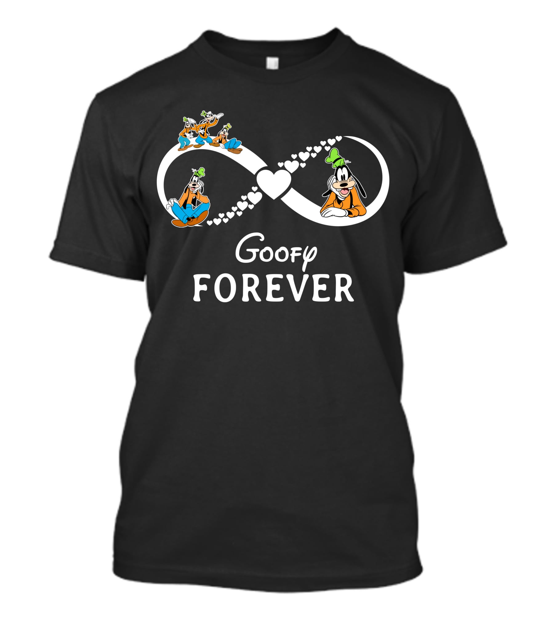 Goofy Forever Infinity Heart Theme T-Shirt
