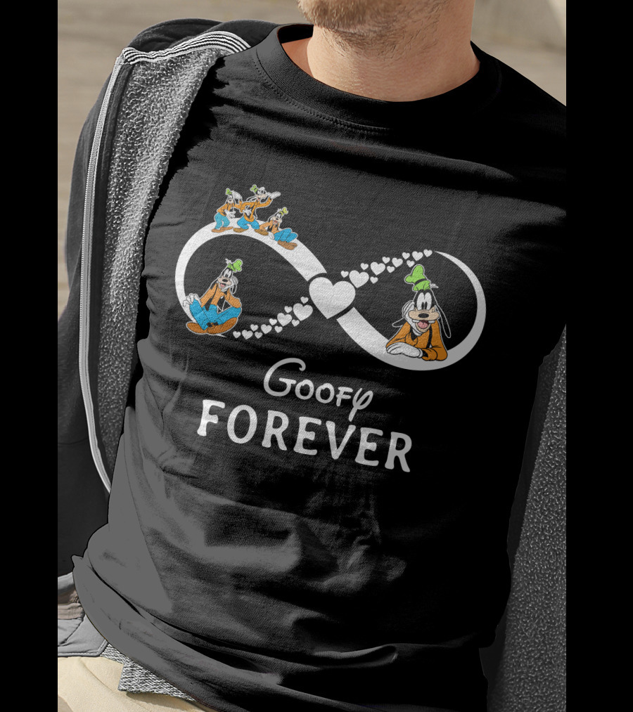 Goofy Forever Infinity Heart Theme T-Shirt