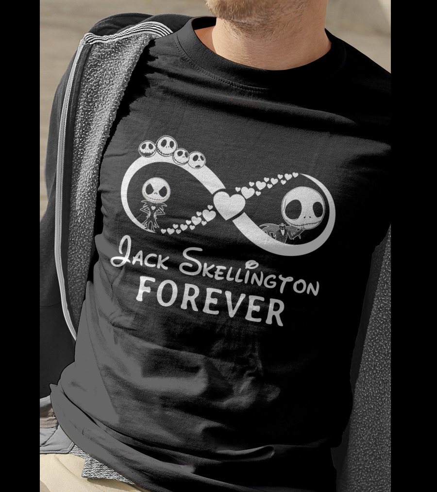 Jack Skellington Forever Infinity Hearts T-Shirt