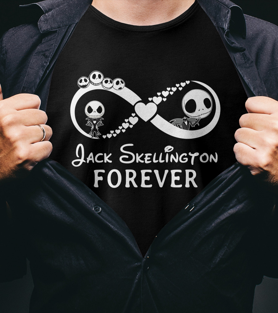 Jack Skellington Forever Infinity Hearts T-Shirt