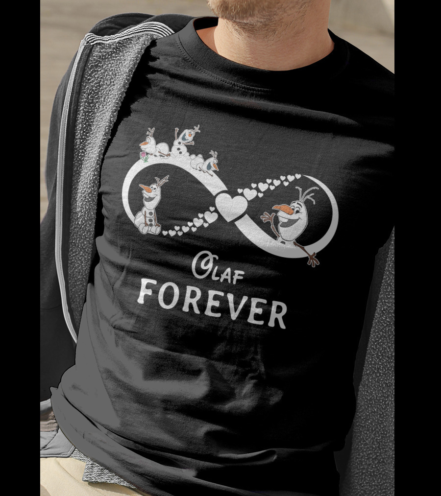 Olaf Forever Infinity Heart Snowman T-Shirt