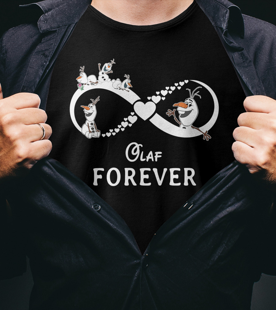 Olaf Forever Infinity Heart Snowman T-Shirt