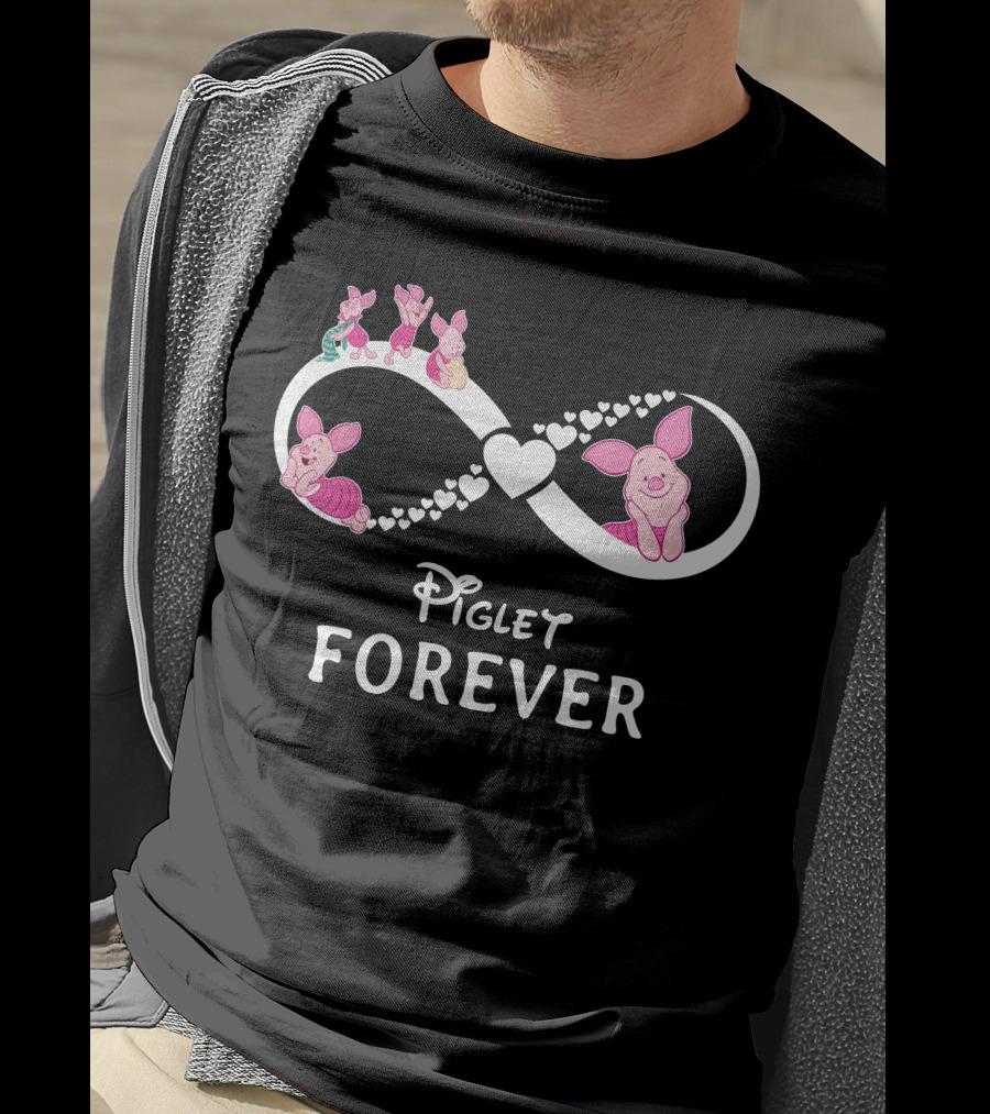 Piglet Forever Infinity Heart T-Shirt