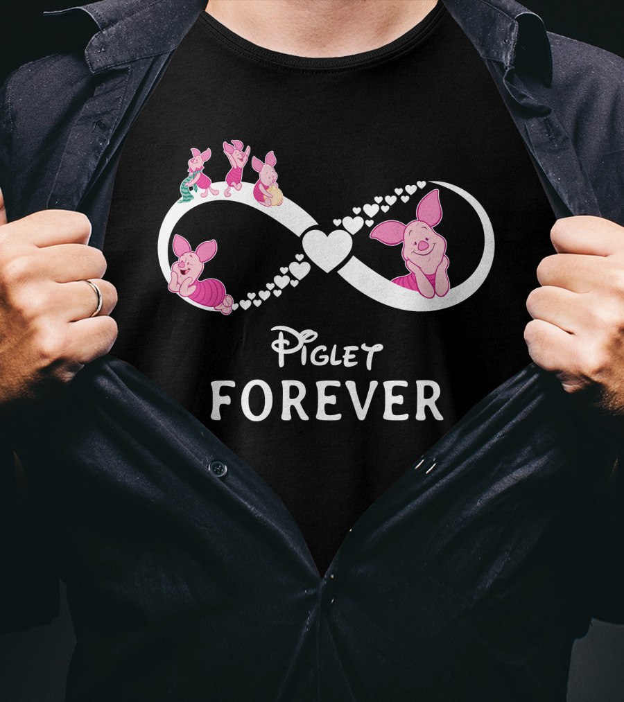 Piglet Forever Infinity Heart T-Shirt