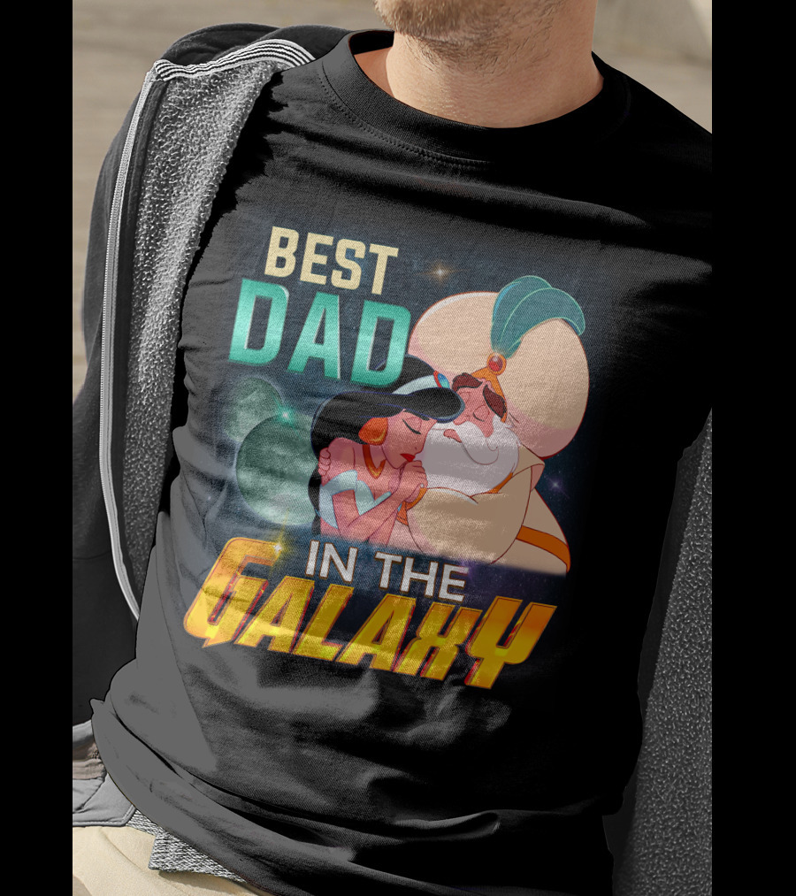 Best Dad In The Galaxy Jasmine And Her Father T-Shirt