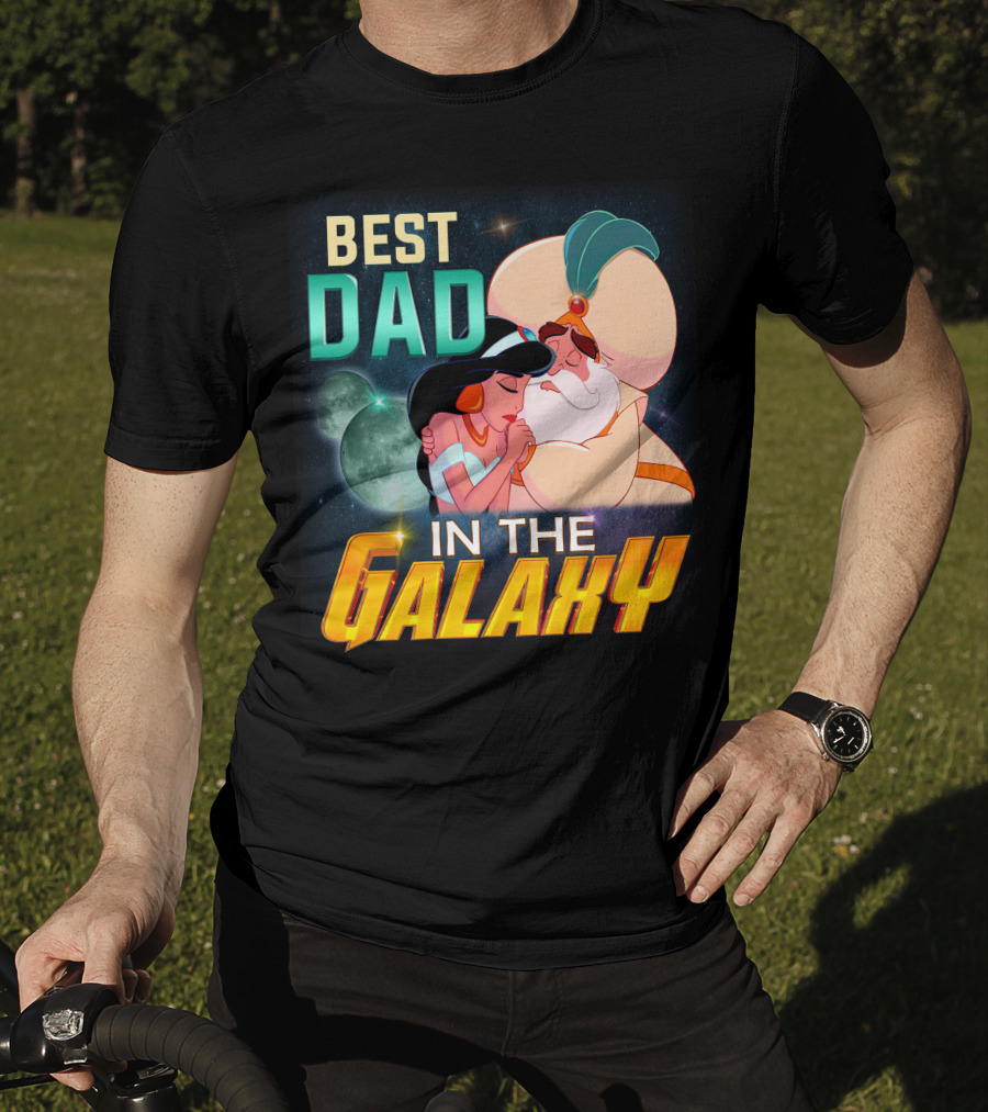 Best Dad In The Galaxy Jasmine And Her Father T-Shirt