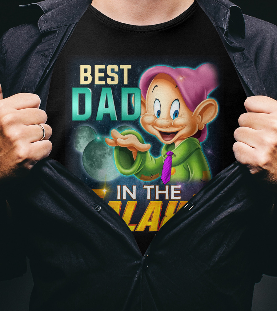 Best Dad Dopey IN The Galaxy T-Shirt