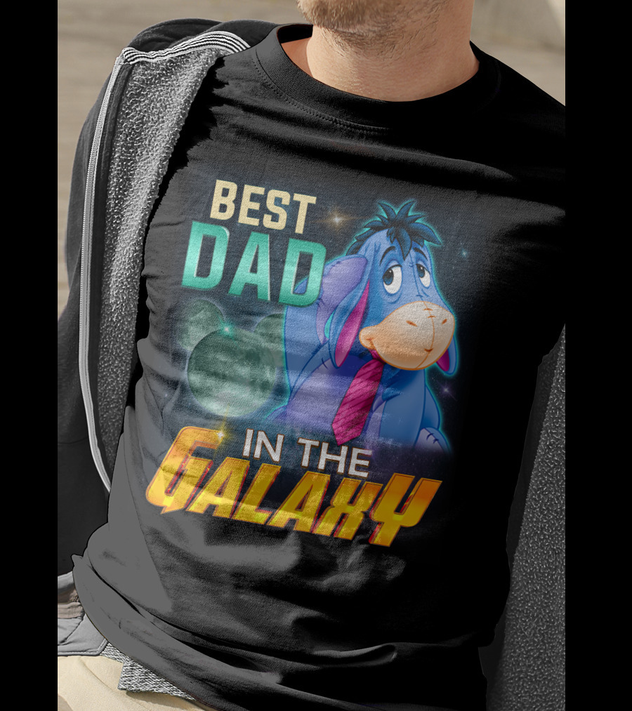 Best Dad Eeyore IN The Galaxy T-Shirt