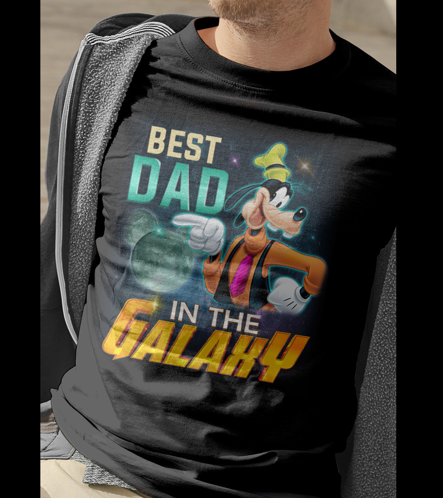 Best Dad IN The Galaxy Goofy T-Shirt